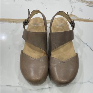 Dansko Women's Brown Leather Mules